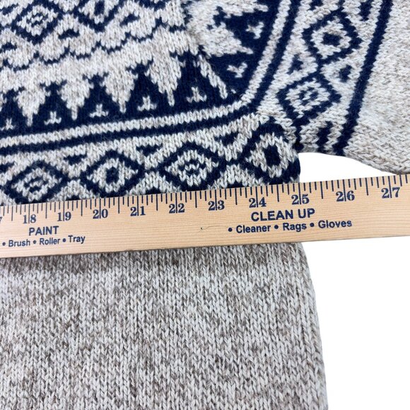Vintage LL Bean Crewneck Fair Isle Sweater Mens Size XL Wool Blend Made In USA - Picture 7 of 8